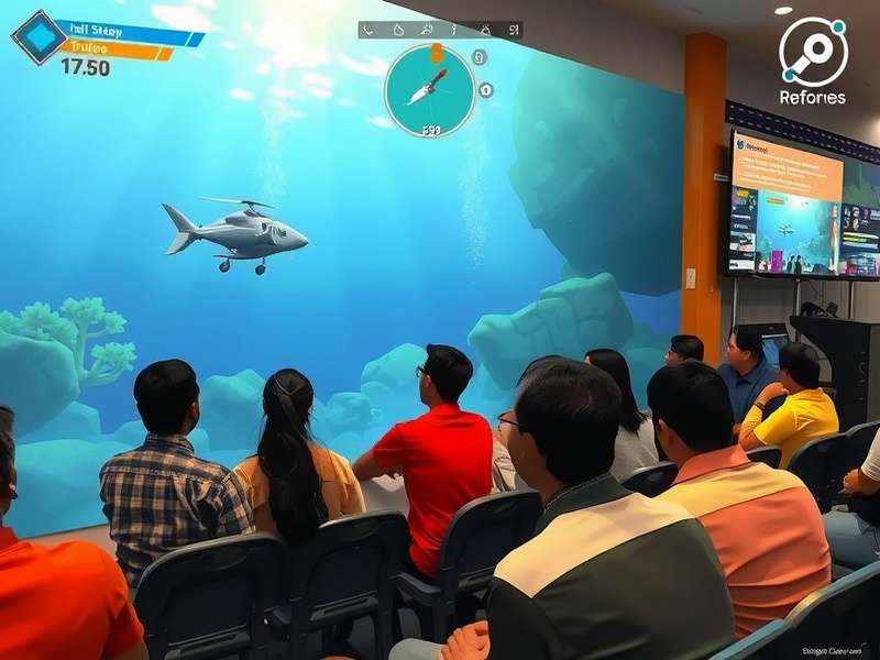 Indian players enjoying Marine Odyssey Prodigy at community event